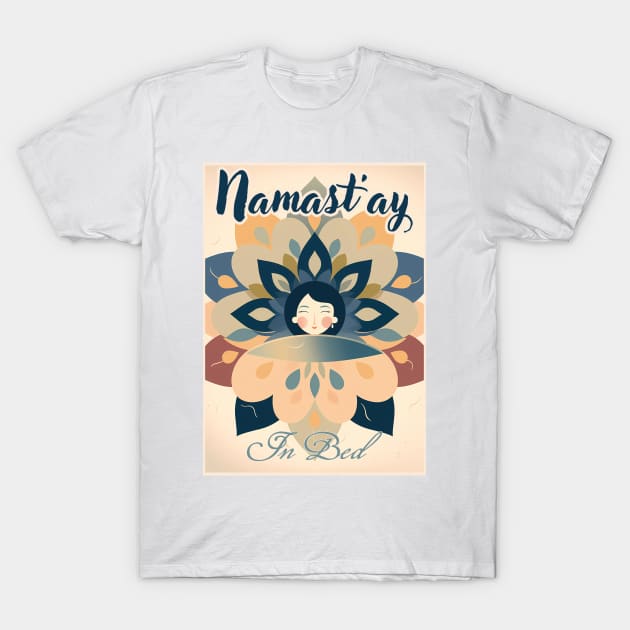 Namast'ay in bed - Mandala T-Shirt by Czajnikolandia